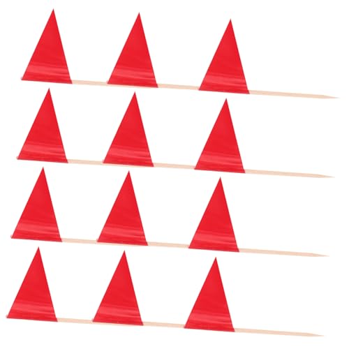 MERRYHAPY 100 Stück Blanko-zahnstocher-fähnchen, Mini-dreieck, Einfarbig, Für Cocktails, Obst, Cupcakes, Topper, Lebensmittelmarker Für Vorspeisen, Cupcakes, Käse, Obst, Party-dekorationen von MERRYHAPY