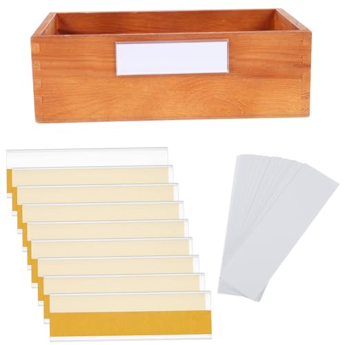 MERRYHAPY 100 Stück Selbstklebende Etikettenständer Zum Organisieren Von Küchen Und Einzelhandelsschubladen Drahtregaletiketten Regalhalter Nummernorganisation Klebrige von MERRYHAPY