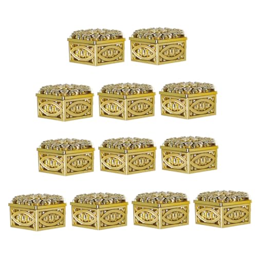 MERRYHAPY 12 Stück Teiliges Dekorative Candy boxen aus Sechseckig Hohles Design Goldfarben Multifunktionale Geschenkverpackung für Hochzeit Party Tischdekoration MERRYHAPY 12 Stück Teiliges Dekorative Candy boxen aus Sechseckig Hohles Design Goldfarben Multifunktionale Geschenkverpackung für Hochzeit Party Tischdekoration von MERRYHAPY