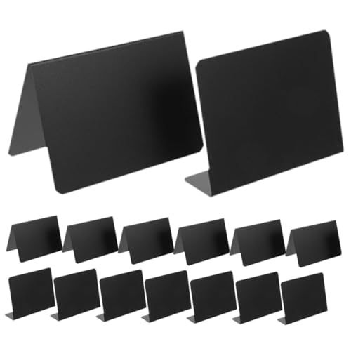 MERRYHAPY 12 Stück Teiliges Mini Kreidetafeln Wiederverwendbare Tischschilder Beschreibbare Tischnummern Memo Boards für Hochzeit Party Menü Notizen Abwischbare Kleine Tafeln mit V und von MERRYHAPY