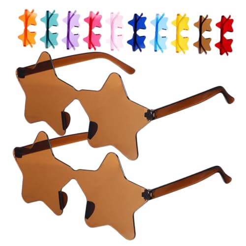 MERRYHAPY 14 Stück Randlose Sonnenbrille Sternform Bunte Transparente Partybrillen für Junggesellenabschiede und Fotoshootings Auffällige Leichte und Bequeme Accessoires MERRYHAPY 14 Stück Randlose Sonnenbrille Sternform Bunte Transparente Partybrillen für Junggesellenabschiede und Fotoshootings Auffällige Leichte und Bequeme Accessoires von MERRYHAPY