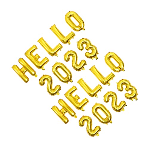 MERRYHAPY Zahlen Luftballon Riesen Luftballon 2 Sets Hello 2023 Luftballons Neujahrsfest Ballondekoration Hello 2023 Party Ballons Für Silvester Und Neujahr Feierlichkeiten MERRYHAPY Zahlen Luftballon Riesen Luftballon 2 Sets Hello 2023 Luftballons Neujahrsfest Ballondekoration Hello 2023 Party Ballons Für Silvester Und Neujahr Feierlichkeiten von MERRYHAPY