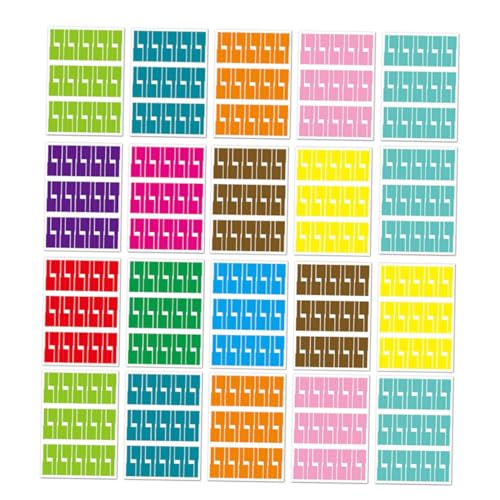 MERRYHAPY 20 Blatt Selbstklebende Wasserfeste Kabelmanagement etiketten Reißfeste Kabelbeschriftung Aufkleber für Netzwerkkabel Farbige Drahtmarkierungen zur Praktischen Kabelorganisation MERRYHAPY 20 Blatt Selbstklebende Wasserfeste Kabelmanagement etiketten Reißfeste Kabelbeschriftung Aufkleber für Netzwerkkabel Farbige Drahtmarkierungen zur Praktischen Kabelorganisation von MERRYHAPY