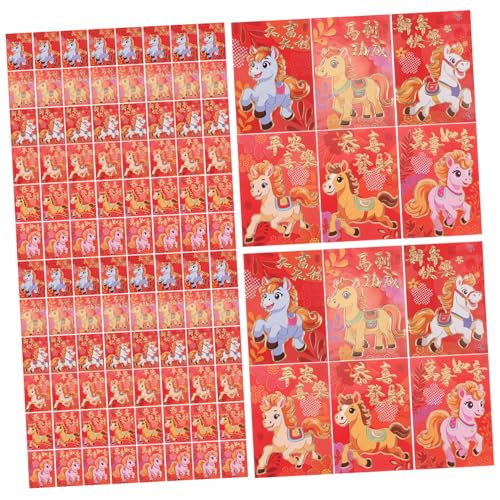 MERRYHAPY 300 Stk. Chinesische Neujahrs Envelopes Jahr Des Pferdes Hong Bao Traditionelle Rote Umschläge für Hochzeit Geburtstag Frühlingsfest Geschenkumschläge MERRYHAPY 300 Stk. Chinesische Neujahrs Envelopes Jahr Des Pferdes Hong Bao Traditionelle Rote Umschläge für Hochzeit Geburtstag Frühlingsfest Geschenkumschläge von MERRYHAPY