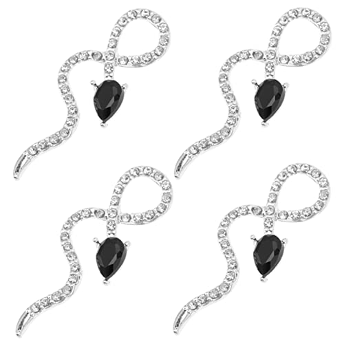 MERRYHAPY 4 Stück 3D-Schlangen-Nagel-Charm Nagel-Kunst-Schmuck Dekorationen Maniküre-Charms Edelsteine schicke Nagel-Ornamente für Weihnachten Party Hochzeit MERRYHAPY 4 Stück 3D-Schlangen-Nagel-Charm Nagel-Kunst-Schmuck Dekorationen Maniküre-Charms Edelsteine schicke Nagel-Ornamente für Weihnachten Party Hochzeit von MERRYHAPY