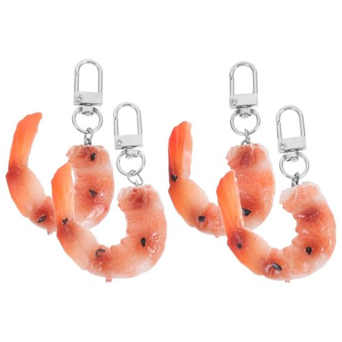 MERRYHAPY 4 Stück Realistische Shrimp Schlüsselanhänger aus PVC Simulation Lebensmittel Anhänger als Taschen Schlüsselring Charm Party Zubehör MERRYHAPY 4 Stück Realistische Shrimp Schlüsselanhänger aus PVC Simulation Lebensmittel Anhänger als Taschen Schlüsselring Charm Party Zubehör von MERRYHAPY