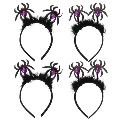 MERRYHAPY 4 Stück Spinnen-Haarreifen: Halloween-Spinnen-Kopfbedeckung, Cosplay für Frauen, Haar-Accessoires, Kopfschmuck, Dekorationen, Partyzubehör MERRYHAPY 4 Stück Spinnen-Haarreifen: Halloween-Spinnen-Kopfbedeckung, Cosplay für Frauen, Haar-Accessoires, Kopfschmuck, Dekorationen, Partyzubehör von MERRYHAPY
