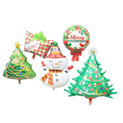 MERRYHAPY 4 Stück Weihnachtsbaum Ballon Dekorationszubehör Für Feiertagspartys Hängende Dekoration Des Neuen Jahres Metallische Ballons Des Neuen Jahres Elch-dekor Tier Requisiten Bankett von MERRYHAPY
