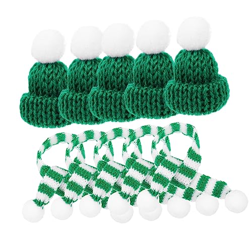 MERRYHAPY 10 Stücke Weihnachten Decor Mini Wein Flasche Schal Hut Sets Für Urlaub Dekorationen MERRYHAPY 10 Stücke Weihnachten Decor Mini Wein Flasche Schal Hut Sets Für Urlaub Dekorationen von MERRYHAPY