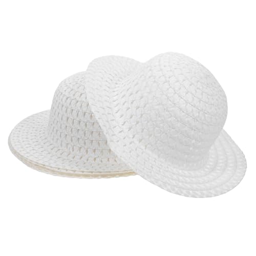 MERRYHAPY 5 Stück Teiliges DIY Strohhut Bastelset für Sichere Robuste Materialien zum Bemalen und Personalisieren als Party Sommerhut für Kleinkinder von MERRYHAPY