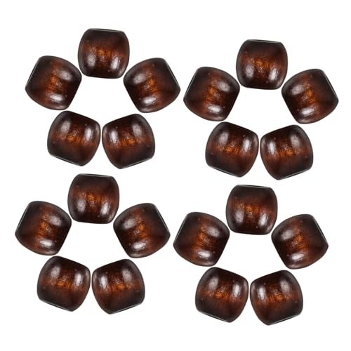 MERRYHAPY 50 Stück Natürliche Holzscheiben Abstandshalter Perlen für DIY Schmuckherstellung Armband Halskette Bastelperlen Holzkugeln für originelles Basteln von MERRYHAPY