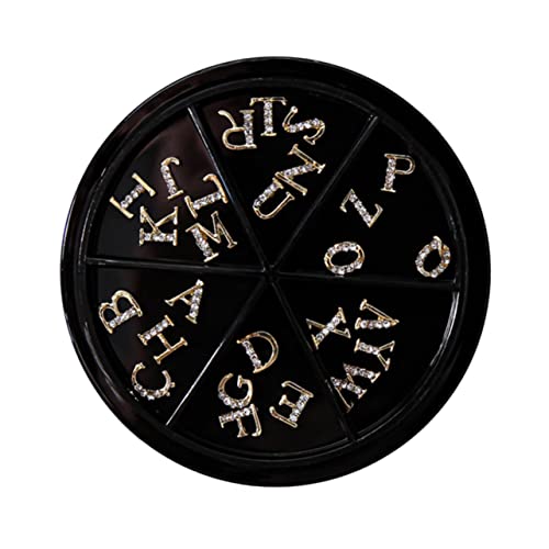MERRYHAPY 52 Stück Buchstaben-nagel-charms Maniküre-schmuck Nagel-charms Buchstaben-dekorationen Legierung Strass Nagelkunst-zubehör MERRYHAPY 52 Stück Buchstaben-nagel-charms Maniküre-schmuck Nagel-charms Buchstaben-dekorationen Legierung Strass Nagelkunst-zubehör von MERRYHAPY