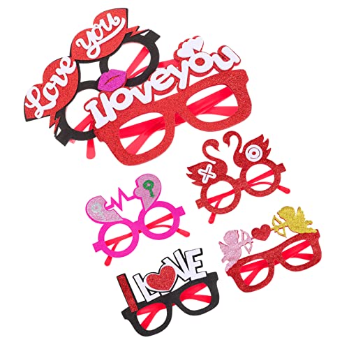MERRYHAPY 6 Pcs Valentinstag Tag Brille Ausgefallene Dekorative Requisiten Rahmen Brillen Party Dekorationen Feierlichkeiten Party Gefälligkeiten MERRYHAPY 6 Pcs Valentinstag Tag Brille Ausgefallene Dekorative Requisiten Rahmen Brillen Party Dekorationen Feierlichkeiten Party Gefälligkeiten von MERRYHAPY