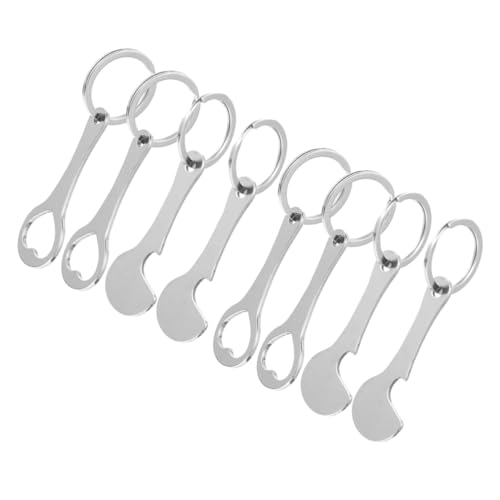 MERRYHAPY 8 Stück Teiliges Edelstahl Einkaufswagen chip mit Schlüsselring Multifunktionale Tragbare Trolley Tokens Praktisches Metall Schlüsselanhänger Zubehör für Einkaufswagen Öffnen von MERRYHAPY