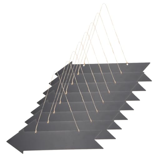 MERRYHAPY 8Stücke Doppelseitige Pfeilrichtungszeichen Blanko Kreidetafel Schilder für DIY für Wegbeschreibungen und Dekoration im Freien von MERRYHAPY
