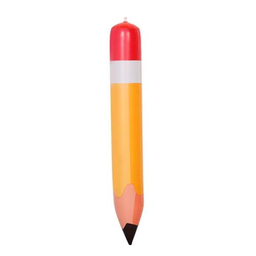 MERRYHAPY Aufblasbarer Großer Bleistift PVC Ballon Orangener Schulanfang Dekoration Party Fotorequisite für Klassenzimmer und Garten von MERRYHAPY