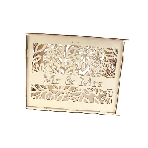 MERRYHAPY Ausgehöhlte Hochzeitsbox Holzmaterial Handgefertigt Hochzeits-aufbewahrungsbox Für Party MERRYHAPY Ausgehöhlte Hochzeitsbox Holzmaterial Handgefertigt Hochzeits-aufbewahrungsbox Für Party von MERRYHAPY