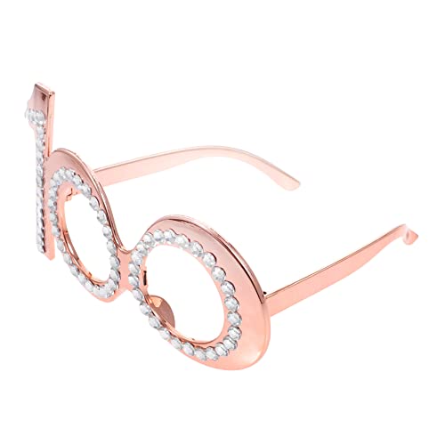 MERRYHAPY Geburtstagsbrille Led Erwachsene Dekorativ Dekorationen Zum 100. Geburtstag Strass Brille Festival Geburtstag Brille Spaßbrille Für Party Gläser Retro Rose Gold Plastik MERRYHAPY Geburtstagsbrille Led Erwachsene Dekorativ Dekorationen Zum 100. Geburtstag Strass Brille Festival Geburtstag Brille Spaßbrille Für Party Gläser Retro Rose Gold Plastik von MERRYHAPY