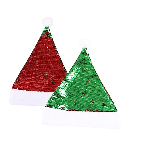 MERRYHAPY Modische Weihnachtsmütze Mit Pailletten Grüne Doppelseitige Kappe Dekorativer Partyhut Für Weihnachtsfeiern MERRYHAPY Modische Weihnachtsmütze Mit Pailletten Grüne Doppelseitige Kappe Dekorativer Partyhut Für Weihnachtsfeiern von MERRYHAPY