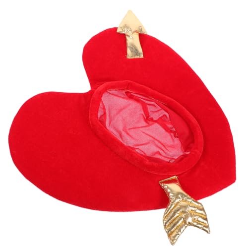 MERRYHAPY Herzförmige Mütze Damen Valentinstag Leichtes Cupid Design Kreative Foto Requisite Hochzeit Kostümaccessoire von MERRYHAPY