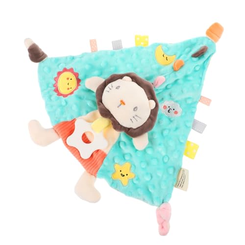 MERRYHAPY Junge Mädchen Beruhigendes Dreieckstuch Löwen Design Weiches Hautfreundliches Schmusetuch für Neugeborene zum Trösten und Einschlafen Geeignet für Kinderwagen und Krippen von MERRYHAPY