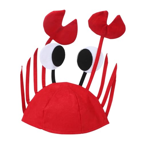 MERRYHAPY Hut Als Krabbe Für Halloween-party Lustige Originelle Hüte Festival Zubehör Mit Verstellbarem Verschluss Hinten MERRYHAPY Hut Als Krabbe Für Halloween-party Lustige Originelle Hüte Festival Zubehör Mit Verstellbarem Verschluss Hinten von MERRYHAPY