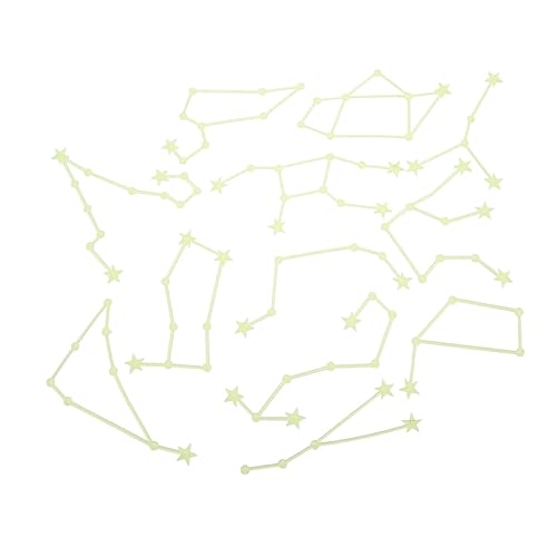 MERRYHAPY Leuchtendes Wandaufkleber-Set 5er-Pack Sternbild-Aufkleber leuchtende Aufkleber nachtleuchtende Deckendekoration einfach anzubringen MERRYHAPY Leuchtendes Wandaufkleber-Set 5er-Pack Sternbild-Aufkleber leuchtende Aufkleber nachtleuchtende Deckendekoration einfach anzubringen von MERRYHAPY