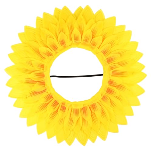MERRYHAPY Lustige Sonnenblume Kopfbedeckung mit Elastischem Band Verkleidungszubehör für Kindergarten Sportspiele Dekoratives Accessoire für Schülerspaß Zufällige Farbe Zufällige Farbe von MERRYHAPY