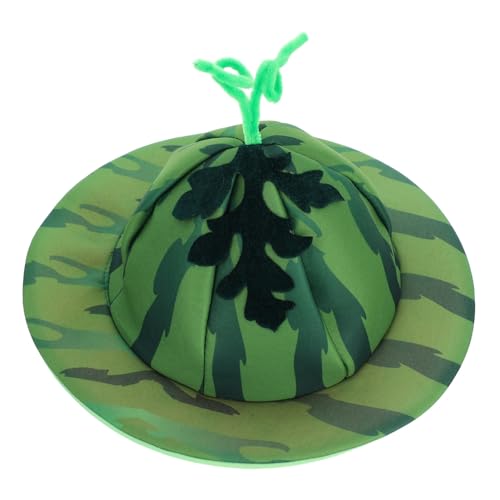 MERRYHAPY Lustiger Wassermelonen Hut Erwachsenen Obstkostüm Party Geburtstagsmütze Karneval Halloween Fasching Zubehör für Kostümspaß und Festliche Anlässe von MERRYHAPY