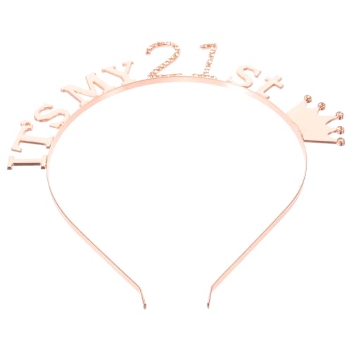 MERRYHAPY Mit Band Zarte Foto Nummer Design Krone Kopfschmuck Kopfbedeckung Brief Prop Geburtstag Haar Party von MERRYHAPY