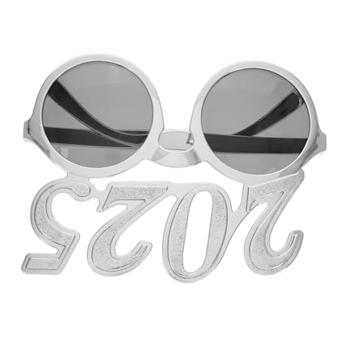 MERRYHAPY Neujahr Brille Lustige Partybrille Foto Requisite Silberne Zahlen Sonnenbrille Leichte Kompakte Year Eyewear für Silvester Feier und Themenparty MERRYHAPY Neujahr Brille Lustige Partybrille Foto Requisite Silberne Zahlen Sonnenbrille Leichte Kompakte Year Eyewear für Silvester Feier und Themenparty von MERRYHAPY