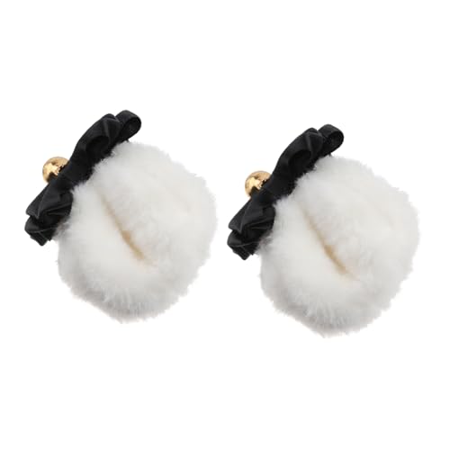 MERRYHAPY Niedliches Teiliges Bärenohren Haarclip mit Plüschschleife Leichte Haarklammern für Mädchen Party Haarspangen Stilvoller Haarschmuck für Alltag und Besondere Anlässe von MERRYHAPY