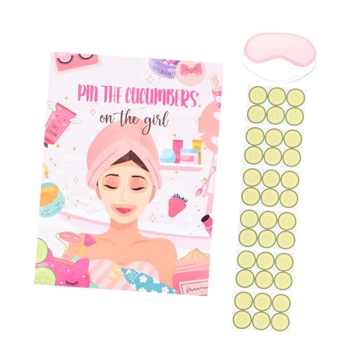 MERRYHAPY Spa Party Spiel Poster mit Augenbinde Vielseitiges Mädchen Spa Party Spiel für Geburtstag Shower und Mädchenparty Deko Spannendes Blindspiel für Frauen MERRYHAPY Spa Party Spiel Poster mit Augenbinde Vielseitiges Mädchen Spa Party Spiel für Geburtstag Shower und Mädchenparty Deko Spannendes Blindspiel für Frauen von MERRYHAPY