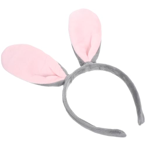MERRYHAPY Stirnband mit Osterhasenohren: Plüsch-Hasenohren-Haarband für Feiertage, Kindergeburtstage, Halloween-Partys – Kopfbedeckung mit Tiermotiv von MERRYHAPY
