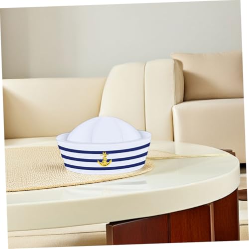 MERRYHAPY Teiliges Set Kapitänsmütze und Schal mit Blauen und Weißen Streifen Nautisches Kostümzubehör für Damen und Herren Party und Cosplay Outfit Waschbeständig und Vielseitig Einsetzbar MERRYHAPY Teiliges Set Kapitänsmütze und Schal mit Blauen und Weißen Streifen Nautisches Kostümzubehör für Damen und Herren Party und Cosplay Outfit Waschbeständig und Vielseitig Einsetzbar von MERRYHAPY