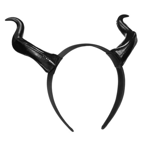 MERRYHAPY Teufelshörner Stirnband Damen Halloween Cosplay Dämonenhörner Haarreif Leichtes Partyaccessoire Vielseitig für Fasching Bühne und Kostüm MERRYHAPY Teufelshörner Stirnband Damen Halloween Cosplay Dämonenhörner Haarreif Leichtes Partyaccessoire Vielseitig für Fasching Bühne und Kostüm von MERRYHAPY