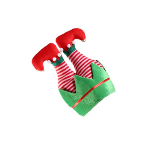 MERRYHAPY Weihnachtlicher Elf Hut Mit Gestreiften Hosen Lustiges Kostümzubehör Für Weihnachtsfeiern Und Fotorequisiten Ideal Für Festliche Partys Und Weihnachtliche Anlässe MERRYHAPY Weihnachtlicher Elf Hut Mit Gestreiften Hosen Lustiges Kostümzubehör Für Weihnachtsfeiern Und Fotorequisiten Ideal Für Festliche Partys Und Weihnachtliche Anlässe von MERRYHAPY