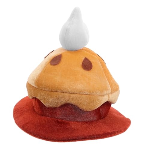 MERRYHAPY Wiederverwendbarer Kürbiskuchen Hut für Erwachsene und Jugendliche Lustige Plüsch-kopfbedeckung Dekorative Halloween Erntedankfest Party Foto Requisiten Kreatives Kostüm Zubehör von MERRYHAPY
