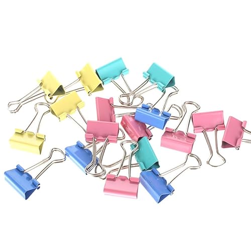125 Stück Foldback Klammern Bunt 15mm/19mm/25mm/32mm Foldbackklammer Klein Mini Papierklammern Büroklammern Metall Binder Clips Vielzweckklammern für Briefpapier Papier, Bürobedarf 125 Stück Foldback Klammern Bunt 15mm/19mm/25mm/32mm Foldbackklammer Klein Mini Papierklammern Büroklammern Metall Binder Clips Vielzweckklammern für Briefpapier Papier, Bürobedarf von MERVYNGLYNNHUNTER
