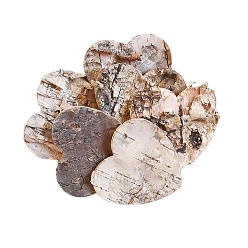 75pcs Streudeko holz Herze 3cm für Hochzeit & Party aus Birkenholz - Zubehör für DIY-Projekte - Naturholzscheibchen zum Basteln (herz 3cm) von MERVYNGLYNNHUNTER