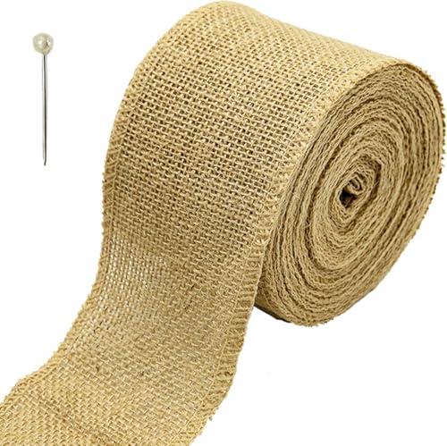 Juteband, Juteband, Rolle aus natürlicher Jute, breites Band, Jute, Naturstoff, Handwerk, Rolle, 10 Meter Rolle aus Jute (8 cm) von MERVYNGLYNNHUNTER