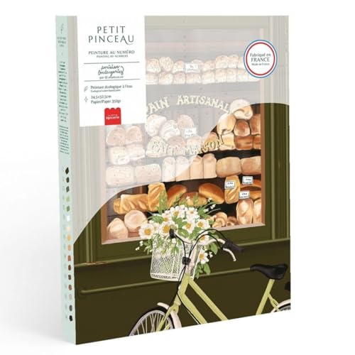 MES COURSES EN VRAC Malen nach Zahlen Pariser Bäckerei 24,5 cm x 32,5 cm von MES COURSES EN VRAC