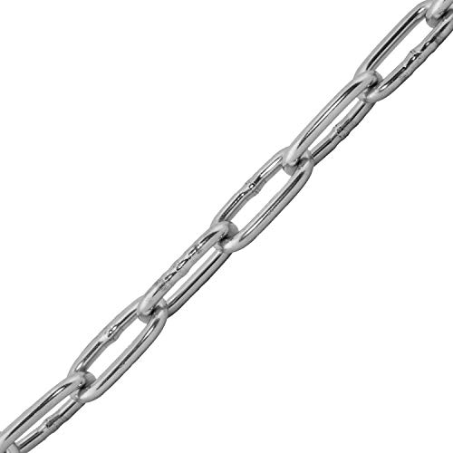Edelstahl-Kette (Kurzgliedrig) Ø 6 mm aus Edelstahl A4 (10 Meter) | DIN 766 - Rundstahlkette - Gliederkette - Absperrkette von MESAROS® von MESAROS
