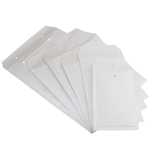Luftpolstertaschen (weiß) - 2/B - (140 mm x 225 mm) aus Kraftpapier (20 Stück) | Luftpolsterumschläge - Versandtaschen - Luftpolsterversandtaschen - Verpackungsmaterial von MESAROS® von MESAROS