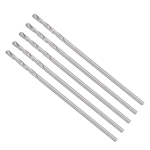 METALLIXITY Bohrer (0,9 mm) 5 Stück, 4241 Hochgeschwindigkeitsstahl Gerader Schaft Unbeschichtet (Hell) 118° für Holz Kunststoff Eisen Kupfer Aluminium Weichmetall von METALLIXITY