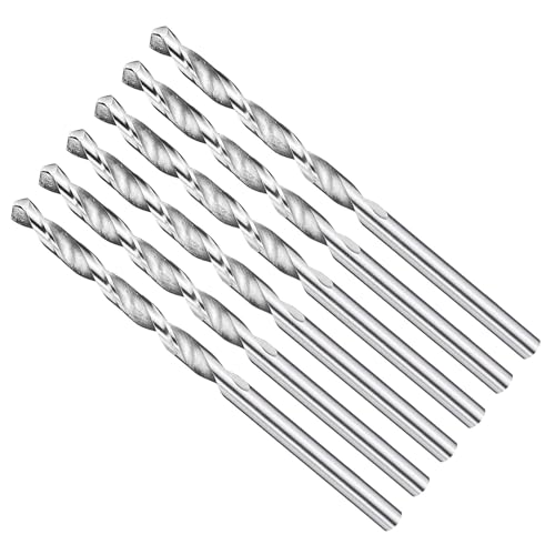 METALLIXITY Bohrer (3,5 mm) 6 Stück, 4241 Hochgeschwindigkeitsstahl Gerader Schaft Unbeschichtet (Hell) 118° für Holz Kunststoff Eisen Kupfer Aluminium Weichmetall von METALLIXITY