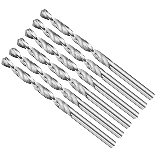 METALLIXITY Bohrer (4,2 mm) 6 Stück, 4241 Hochgeschwindigkeitsstahl Gerader Schaft Unbeschichtet (Hell) 118° für Holz Kunststoff Eisen Kupfer Aluminium Weichmetall von METALLIXITY