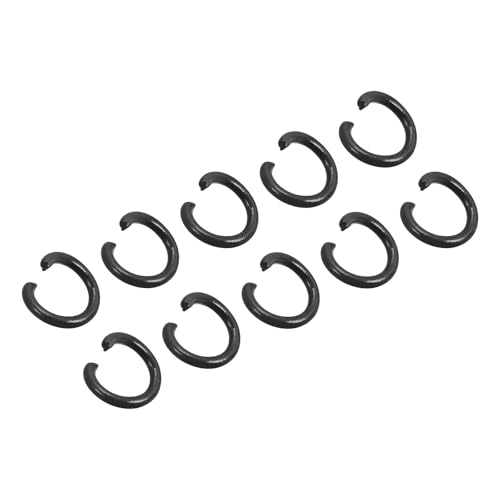 METALLIXITY Offene Sprungringe (8mm) 160 Stück, O-Ring-Verbinder - für DIY-Bastelprojekte, Schwarz von METALLIXITY