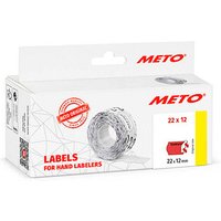 METO Preisetiketten "Sonderpreis" leuchtrot permanent 22,0 x 12,0 mm, 6 Rollen von METO