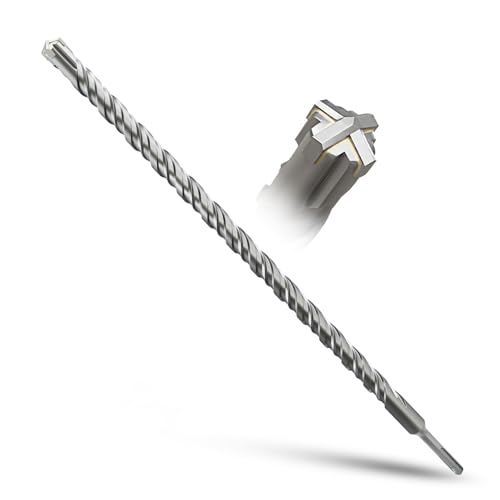 METOTY SDS Plus Bohrer 20mm×460mm, Hammerbohrer, Betonbohrer,Für Stein, Beton, Naturstein, Ziegelmauer von METOTY
